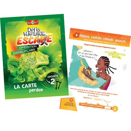 Jeu de cartes - défis nature escape -  opération camouflage -  fabriqué en france MULTICOLORE 5 - vertbaudet enfant 