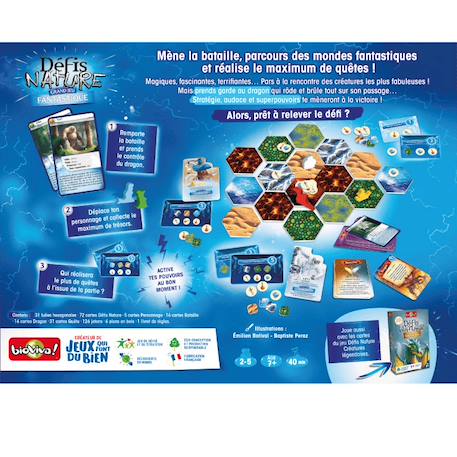 Jeu de cartes - le grand jeu défis nature fantastique -  fabriqué en france MULTICOLORE 3 - vertbaudet enfant 