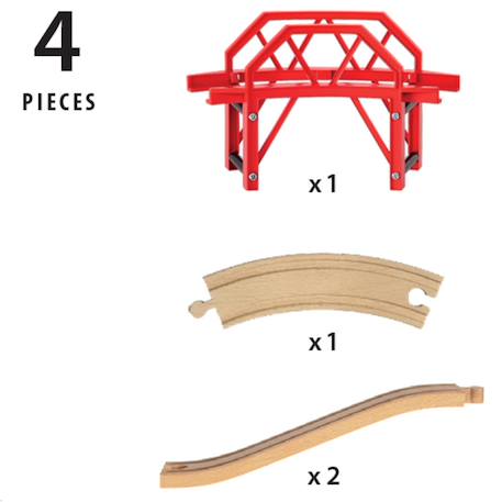 Pont courbe Rouge 5 - vertbaudet enfant 
