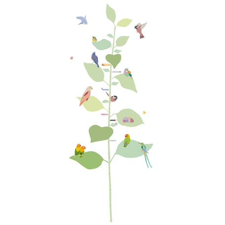 Sticker toise l'océan Bleu ciel, vert, jaune+Multicolore - bateaux+Orange, marron+Vert, rose, bleu 11 - vertbaudet enfant 