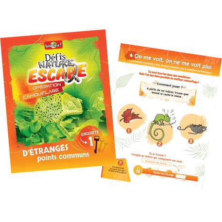Jeu de cartes - défis nature escape -  opération camouflage -  fabriqué en france MULTICOLORE 6 - vertbaudet enfant 