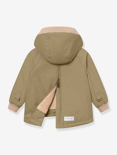 Anorak d'hiver avec doublure polaire MATBABYWEN bébé MINI A TURE vert sauge 2 - vertbaudet enfant 