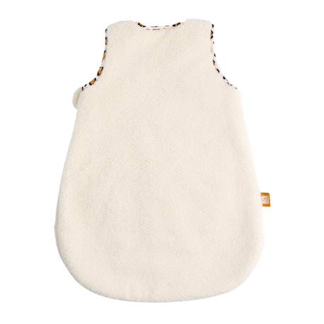 Gigoteuse bébé naissance hiver en sherpa et détails léopard Ecru 3 - vertbaudet enfant 