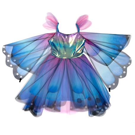 Déguisement enfant – robe de fée papillon avec ailes et serre-tête Bleu 6 - vertbaudet enfant 