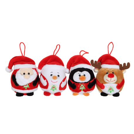 Peluche - pingouin - bouille de noël sonore 13 cm Noir 3 - vertbaudet enfant 