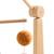 Mobile musical bébé en bois avec 4 jouets - leopard Ecru/caramel 3 - vertbaudet enfant 