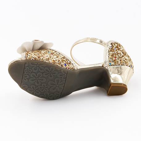 Chaussures de princesse enfant à talon pailletées pour déguisement Argent+Or+Rose 8 - vertbaudet enfant 