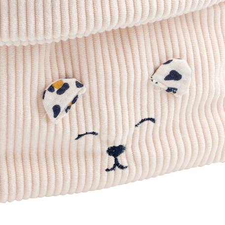 Lot de 2 panières de rangement en velours côtelé - leopard Ecru 3 - vertbaudet enfant 