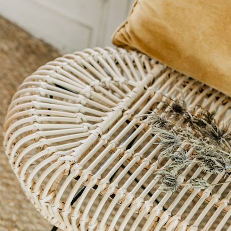 Banc rotin et métal - java Rotin blanchi 2 - vertbaudet enfant 