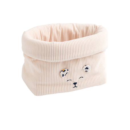 Lot de 2 panières de rangement en velours côtelé - leopard Ecru 2 - vertbaudet enfant 