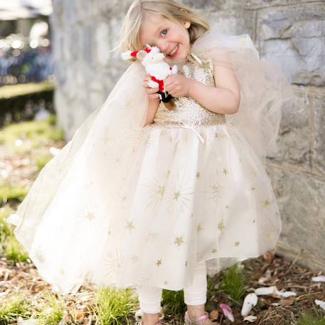 Déguisement enfant cape de princesse étoilée Écru 4 - vertbaudet enfant 