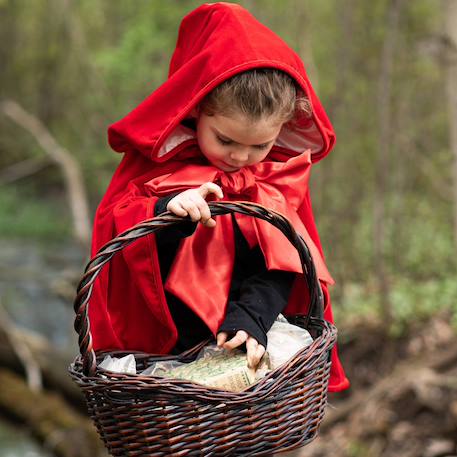 Déguisement enfant cape de petit chaperon rouge Rouge 6 - vertbaudet enfant 