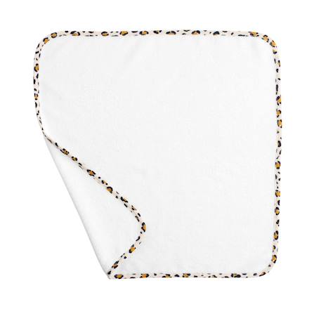 Matelas à langer avec sa housse en velours cotelé et sa serviette - leopard Ecru/noir 3 - vertbaudet enfant 