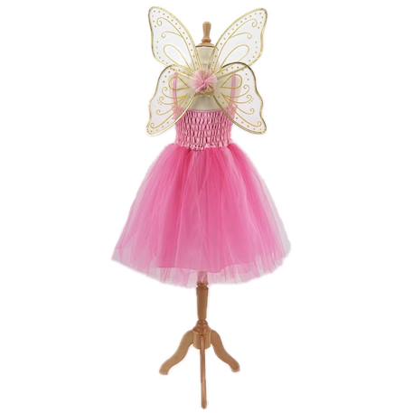 Déguisement enfant robe de fée noa avec ailes dorées Rose 6 - vertbaudet enfant 