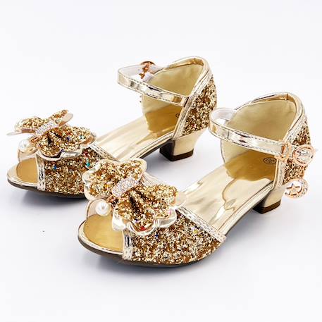 Chaussures de ballet pour filles, tout-petits, enfants, design pailleté avec un joli arc divisé, chaussures de danse pour la pratique de danse, le ballet, les spectacles sur scène, la gymnastique Chaussures de ballet pour filles, tout-petits, enfants, design pailleté avec un joli arc divisé, chaussures de danse pour la pratique de danse, le ballet, les spectacles sur scène, la gymnastique