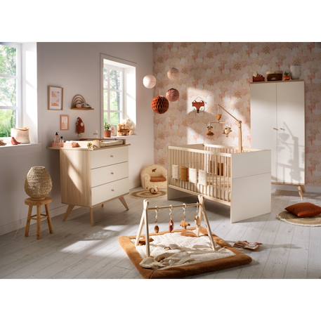 Lit bébé évolutif 140x70 - little big bed - camille Vanille 4 - vertbaudet enfant 