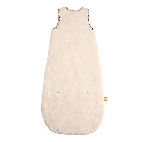 Gigoteuse bébé hiver en gaze de coton détails léopard Ecru 2 - vertbaudet enfant 