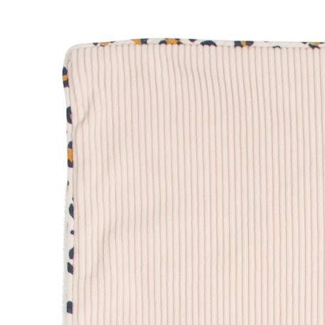 Couverture bébé en velours cotelé et polaire - leopard Ecru 5 - vertbaudet enfant 