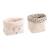 Lot de 2 panières de rangement en velours côtelé - leopard Ecru 1 - vertbaudet enfant 