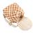 Sac à dos maternelle en coton imprimé damier Caramel 3 - vertbaudet enfant 