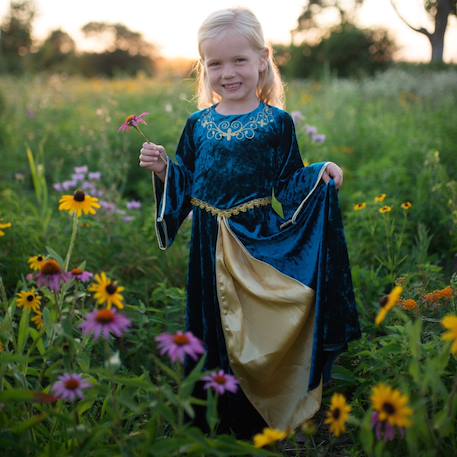 Déguisement enfant – robe de reine guenièvre Bleu 3 - vertbaudet enfant 