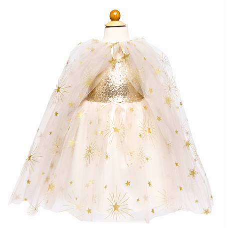 Déguisement enfant cape de princesse étoilée Écru 5 - vertbaudet enfant 
