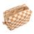 Trousse de toilette en coton imprimé damier - petit chou Caramel 2 - vertbaudet enfant 