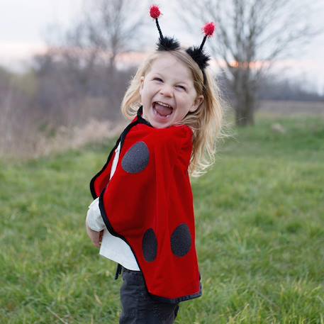 Déguisement cape de coccinelle avec serre-tête Coccinelle, rouge 3 - vertbaudet enfant 