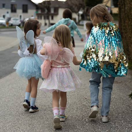 Déguisement enfant fée jupe ailes et baguette Bleu 4 - vertbaudet enfant 