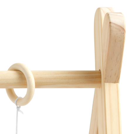Arche d'éveil bois avec 4 jouets Beige/bleu+Beige/jaune+Beige/rose+Bleu+Ecru/caramel+Jaune+Jaune/vert+Marron+Rose 13 - vertbaudet enfant 
