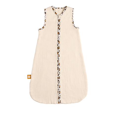 Gigoteuse bébé été en gaze de coton détails léopard Ecru 1 - vertbaudet enfant 