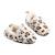 Chaussons bébé fourrés imprimé léopard - leopard Ecru 1 - vertbaudet enfant 