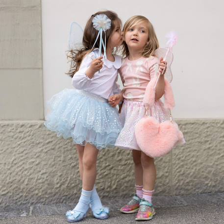 Déguisement enfant fée jupe ailes et baguette Bleu 6 - vertbaudet enfant 