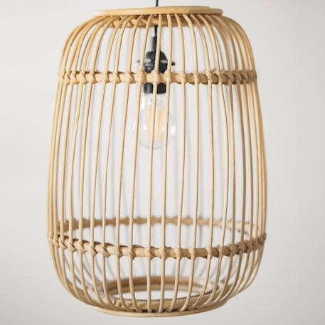 Suspension ronde 30cm - java Rotin blanchi 1 - vertbaudet enfant 