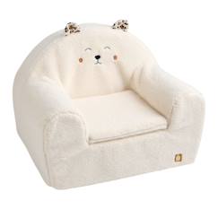 Chambre et rangement-Fauteuil club enfant en sherpa détails léopard
