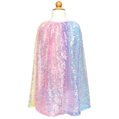 Déguisement enfant cape à sequins pastel Multicolore 4 - vertbaudet enfant 