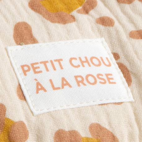 Sac à dos maternelle en gaze de coton léopard Ecru/rose 5 - vertbaudet enfant 