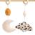 Arche d'éveil bois avec 4 jouets Beige/bleu+Beige/jaune+Beige/rose+Bleu+Ecru/caramel+Jaune+Jaune/vert+Marron+Rose 12 - vertbaudet enfant 