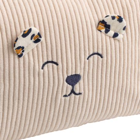Trousse de toilette en velours côtelé - leopard Ecru 3 - vertbaudet enfant 