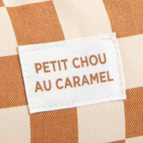 Sac bowling en coton imprimé carreaux Caramel 4 - vertbaudet enfant 