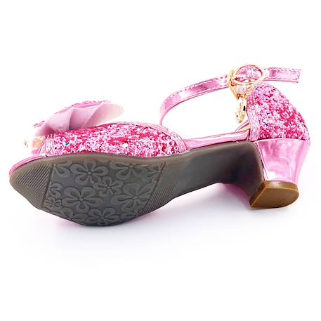 Chaussures de princesse enfant à talon pailletées pour déguisement Argent+Or+Rose 12 - vertbaudet enfant 