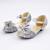 Chaussures de princesse enfant à talon pailletées pour déguisement Argent+Or+Rose 3 - vertbaudet enfant 