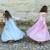 Déguisement enfant robe de princesse reine de glace en velours Bleu 6 - vertbaudet enfant 