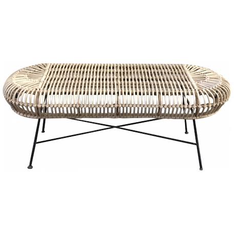 Banc rotin et métal - java Rotin blanchi 3 - vertbaudet enfant 