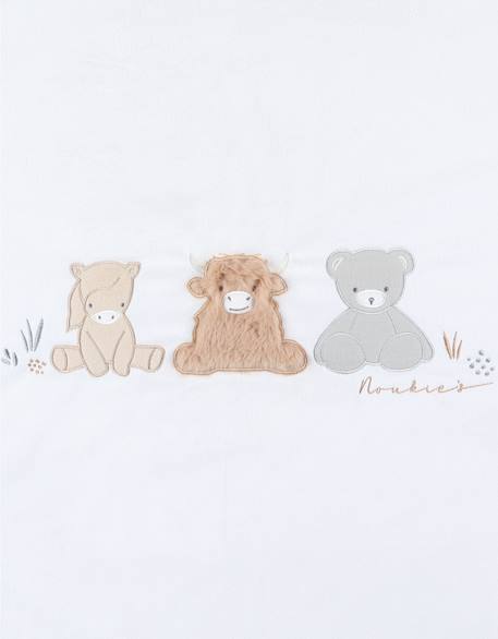 Couverture brodée en veloudoux® Ecru 5 - vertbaudet enfant 