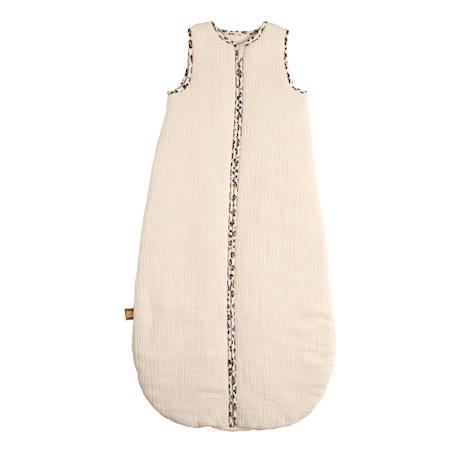 Gigoteuse bébé hiver en gaze de coton détails léopard Ecru 1 - vertbaudet enfant 