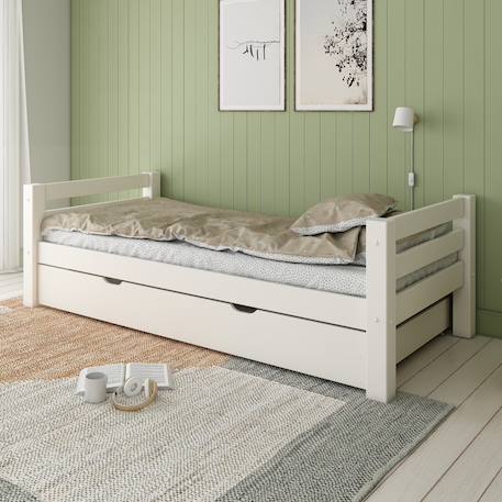 Lit enfant extra-solide en bois massif  hercule Blanc 2 - vertbaudet enfant 