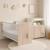Lit bébé 120x60 à barreaux décor bois - lapinou Beige 2 - vertbaudet enfant 