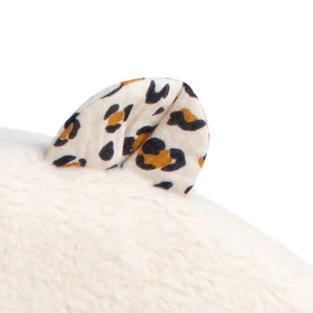 Fauteuil club enfant en sherpa détails léopard Ecru 3 - vertbaudet enfant 