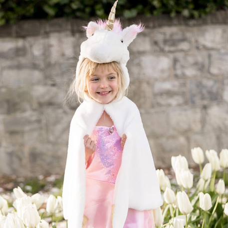 Déguisement enfant cape de licorne Blanc 4 - vertbaudet enfant 